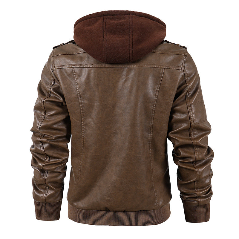 Inner Velvet Leather Jackets For Men