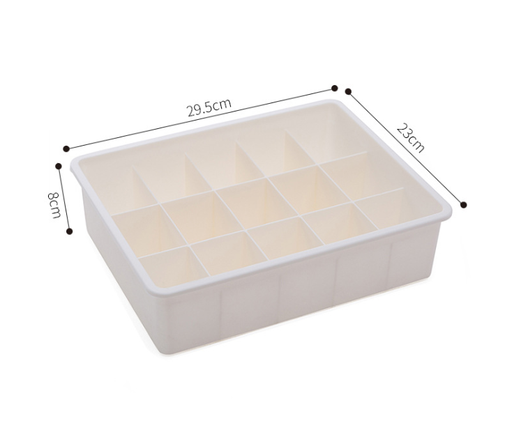 Creative multi-grid household plastic covered underwear drawer finishing box bra underwear socks storage finishing box