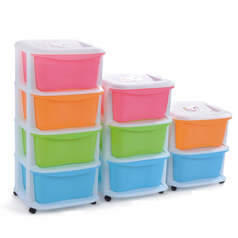 Candy color storage drawer cabinet, plastic finishing cabinet, drawer, wardrobe, underwear, socks, lockers