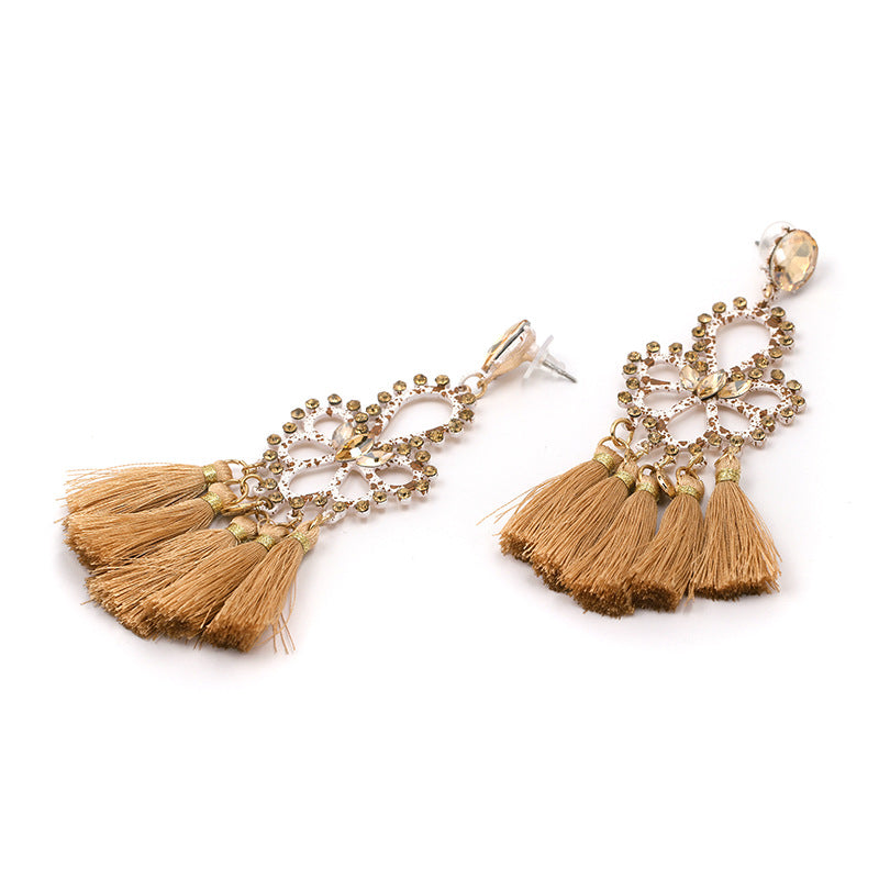 Folk earrings creative earrings tassel earrings