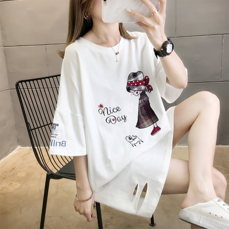 Short Sleeved Printed T-Shirts For Women