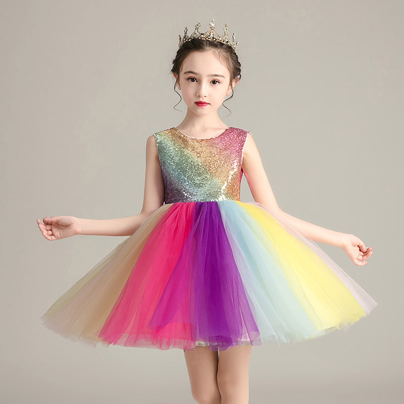 cute rainbow skirt for girls