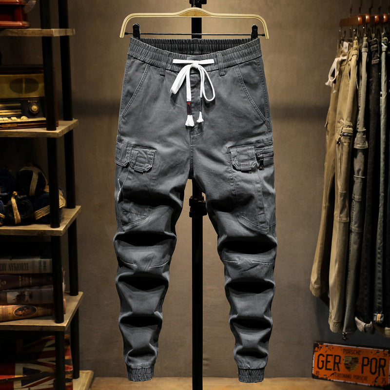 Lace-up Casual Cargo Pant For Men