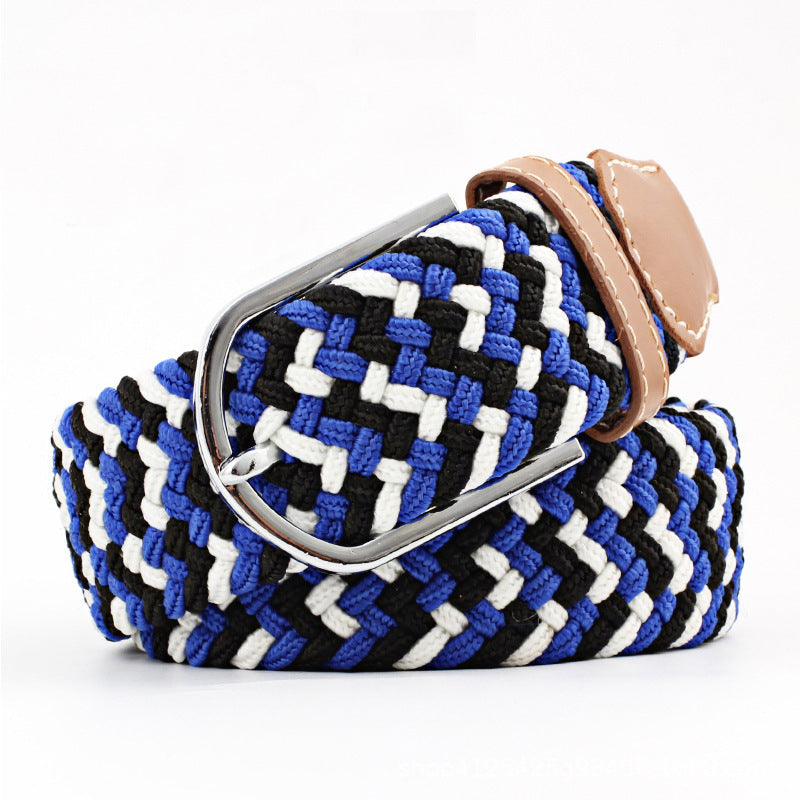 Elastic Woven Belt Corrugated All-match Casual belts for women