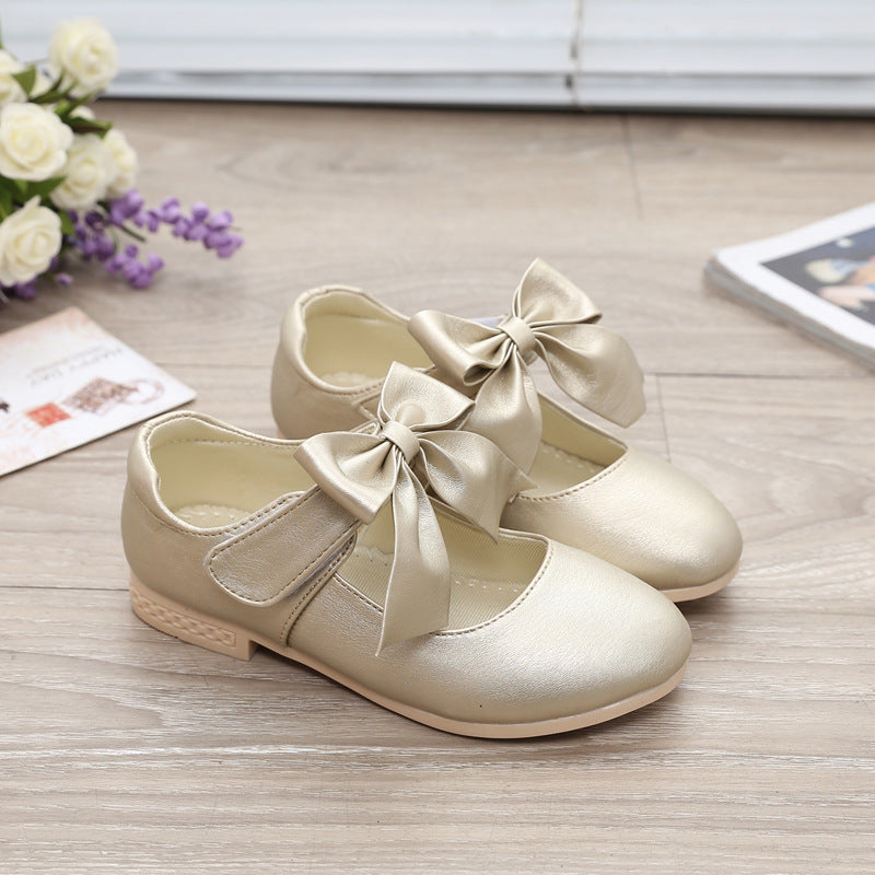 White Leather  Princess Shoes for girls