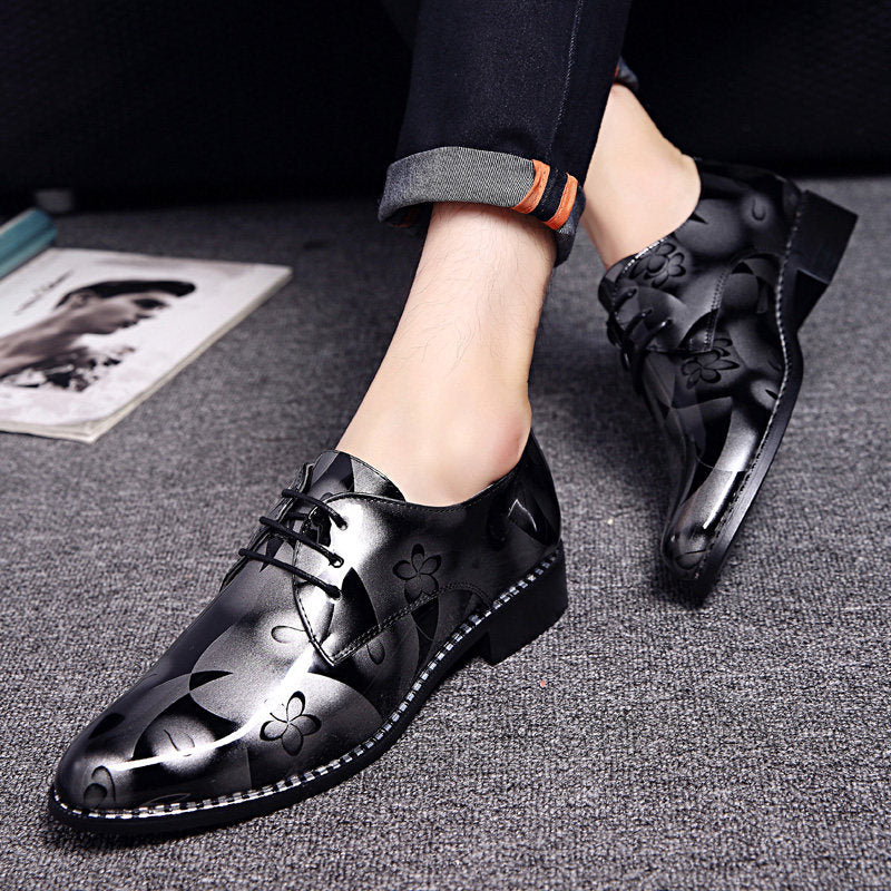 Business Formal Wear Wedding Bright Leather Shoes for men