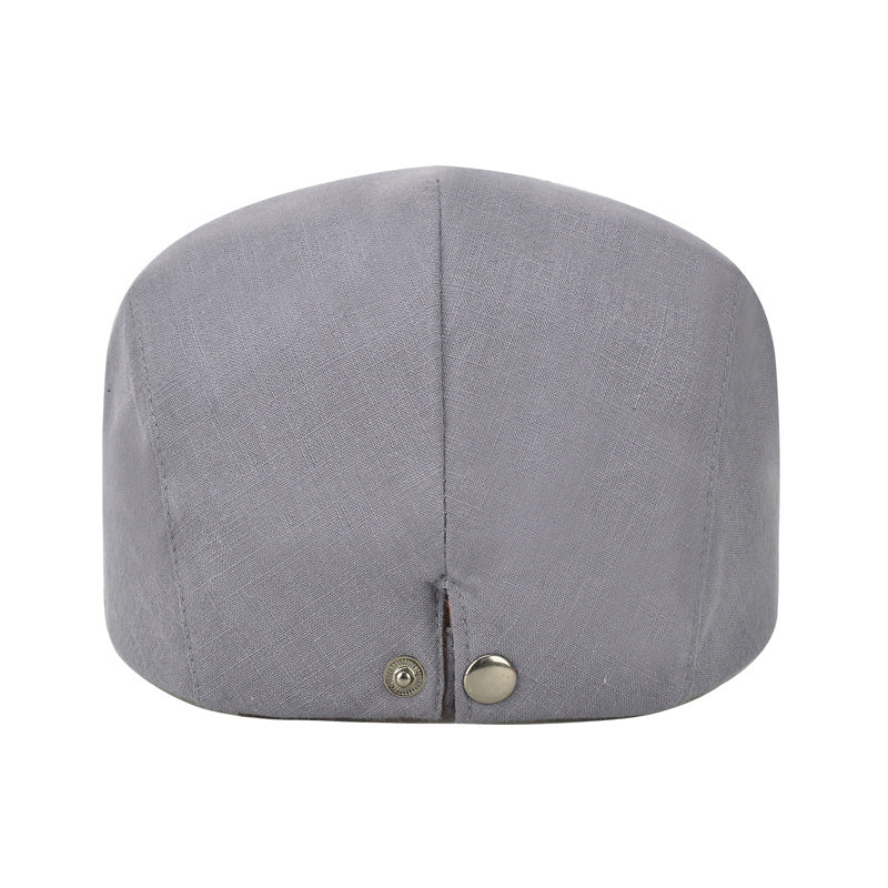 Cotton Solid Color Light Body Forward Cap, Outdoor Sunshade Beret