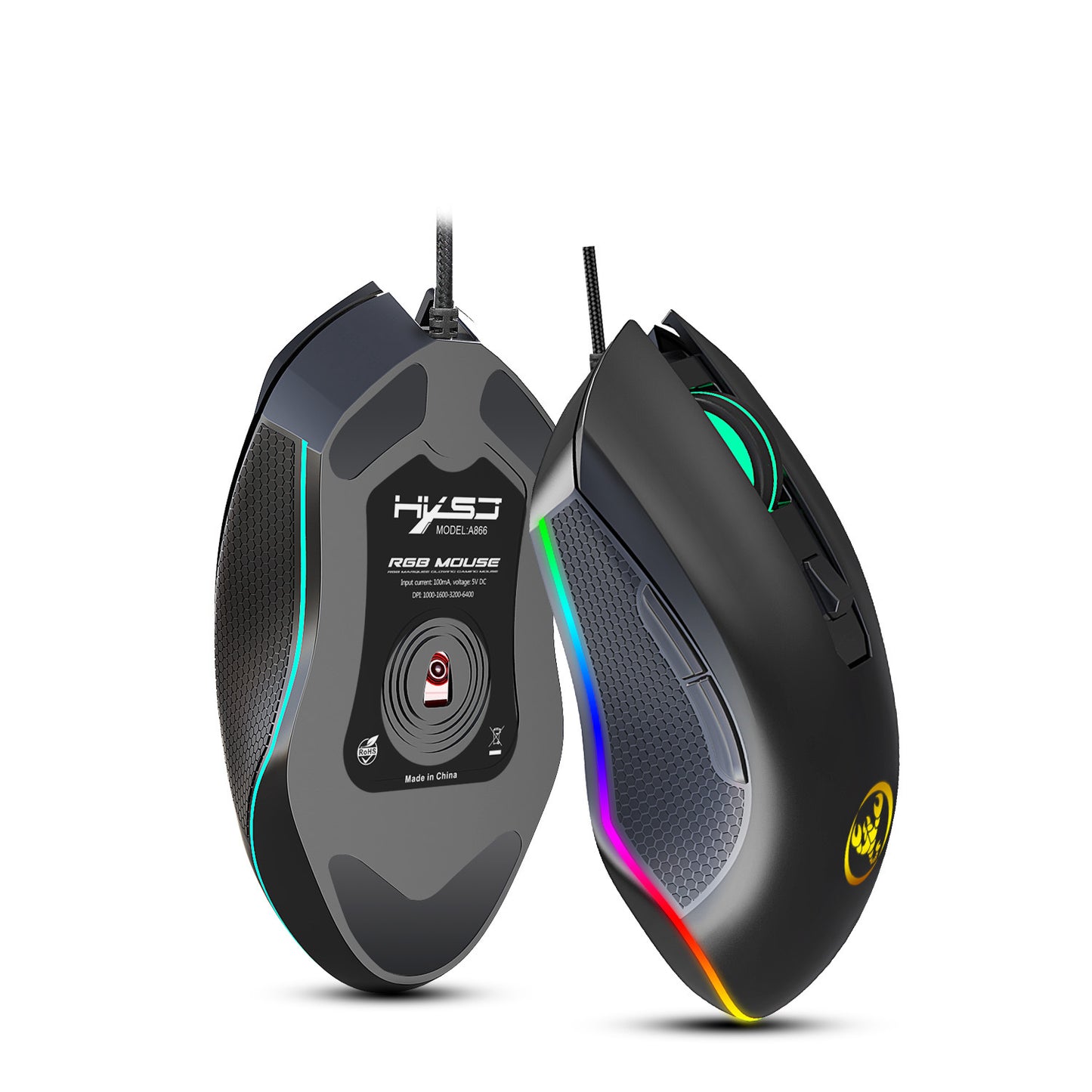 E-Sports Gaming Mouse With Luminous Wired Mouse