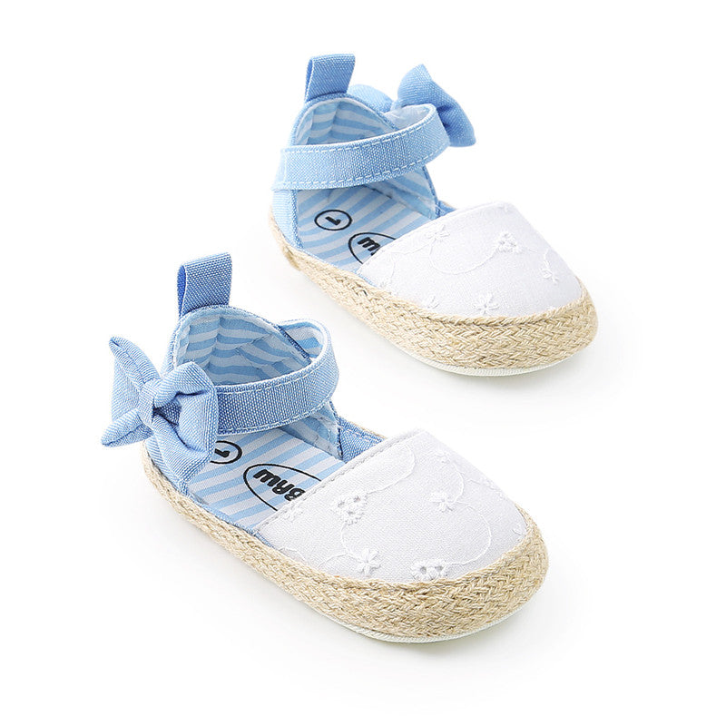 Bowknot Breathable Velcro shoes for girls