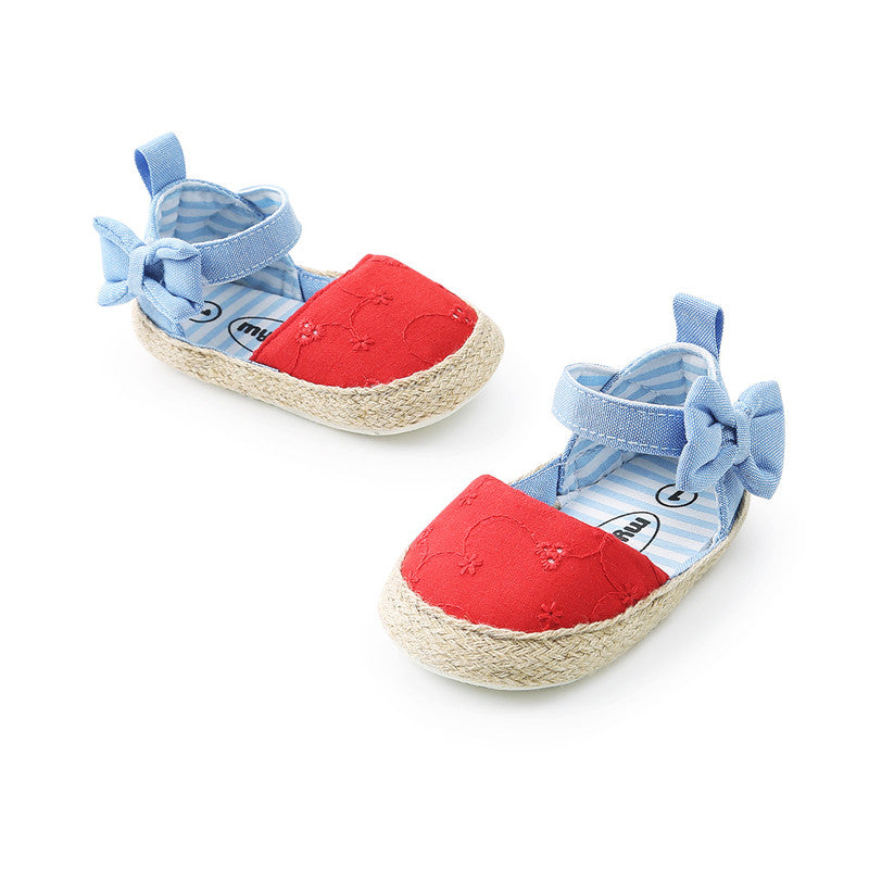 Bowknot Breathable Velcro shoes for girls