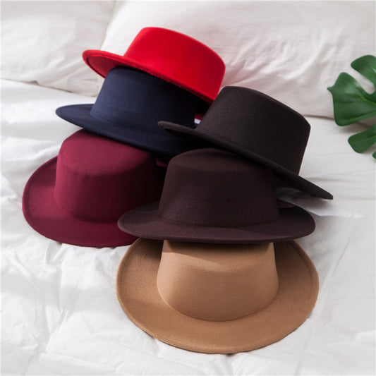 Vintage Gentleman British Style Woolen Hats For women