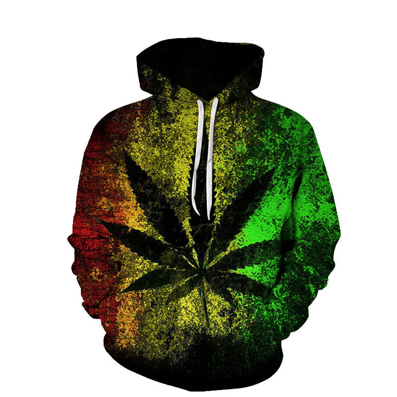 Beach Maple Leaf Hoodies For Men