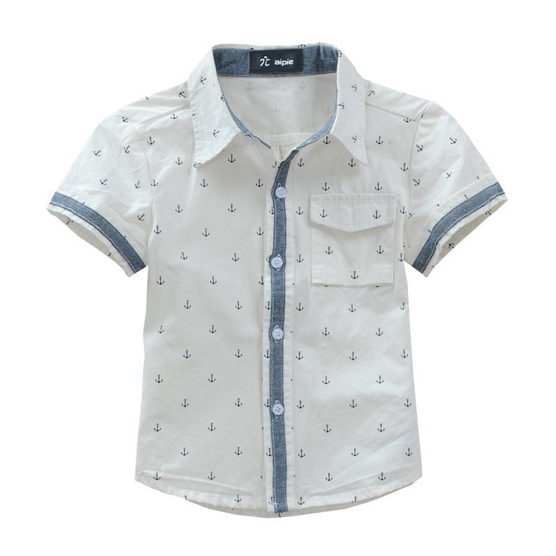 Printed Cotton Middle-Aged  Shirts for boys