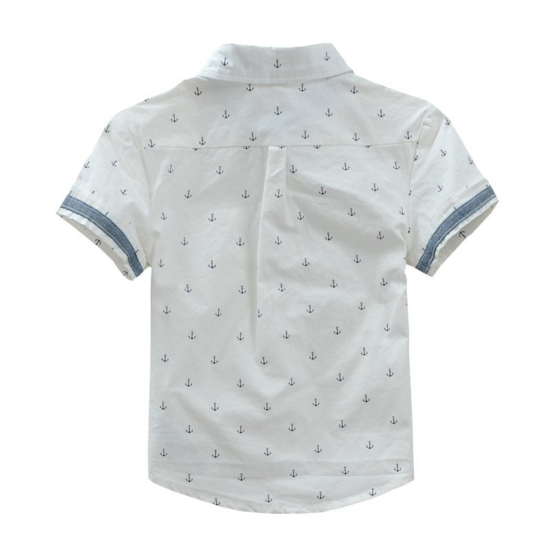 Printed Cotton Middle-Aged  Shirts for boys