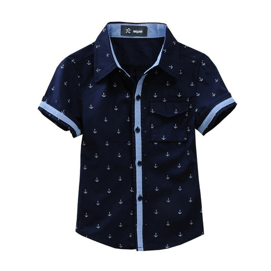 Printed Cotton Middle-Aged  Shirts for boys