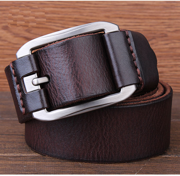 Men's Belt Leather Belt Casual Pidai Pin Buckle