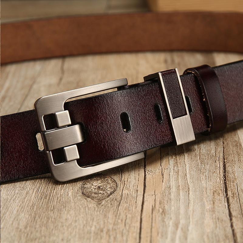 Fashion Buckle Paint Finish Men's Alloy Belt