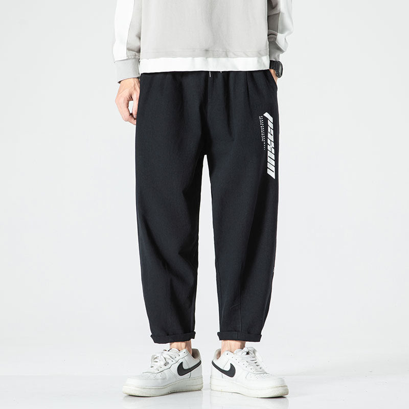 Japanese Trend, Comfortable, Simple And Loose-Fitting Sports Trousers For Men