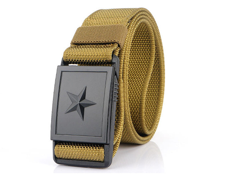 Men's Canvas Belt With Magnetic Buckle Belt