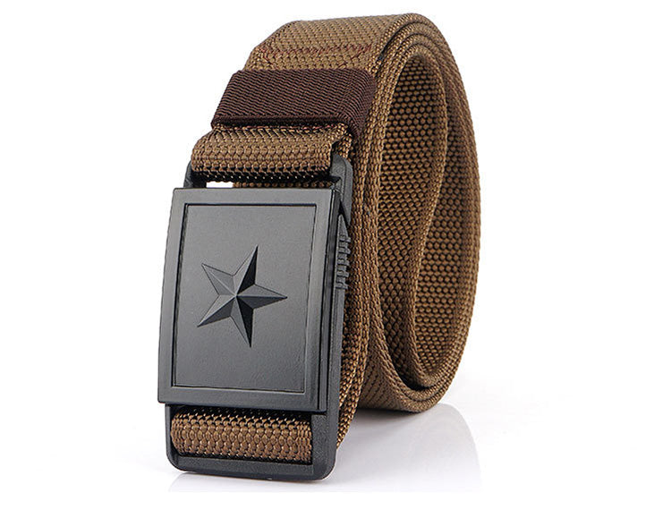 Men's Canvas Belt With Magnetic Buckle Belt