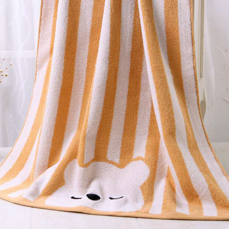 Cartoon Bath Towel Soft Absorbent Multicolor Baby Bath Towel