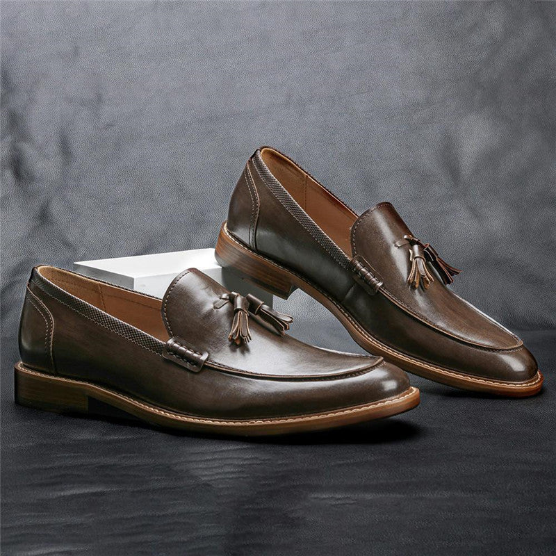 Casual  Leather Loafers Business Dress Formal Shoes for men