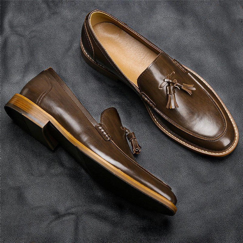 Casual  Leather Loafers Business Dress Formal Shoes for men