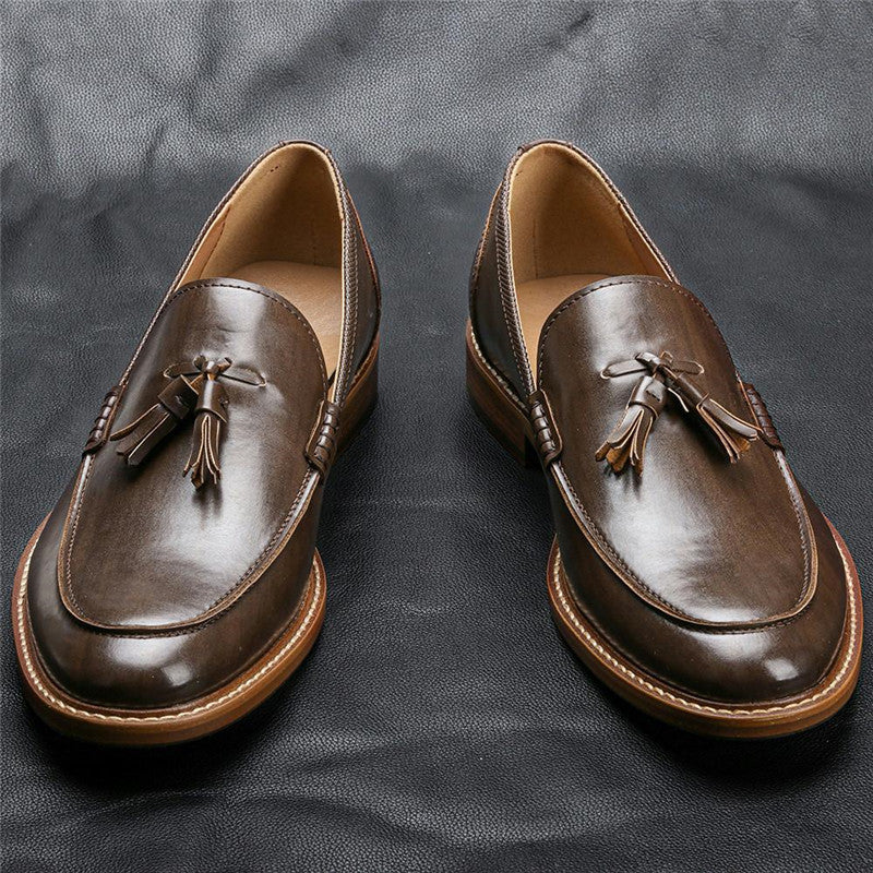 Casual  Leather Loafers Business Dress Formal Shoes for men