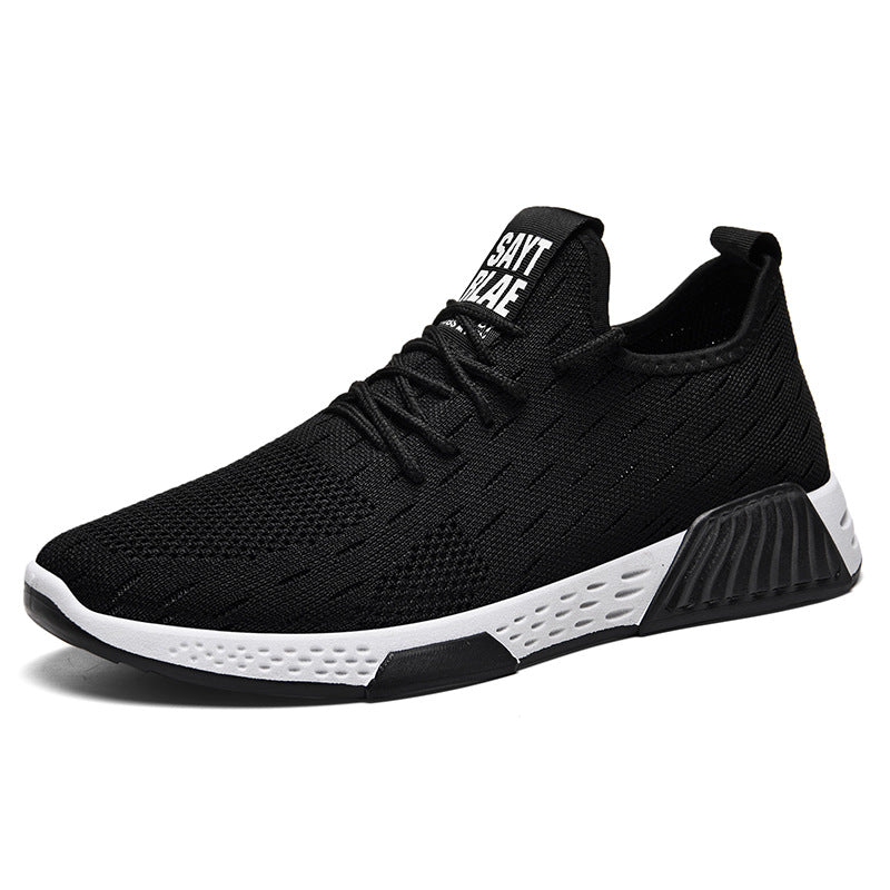 Breathable Flying Woven Running Sports Shoes for Men