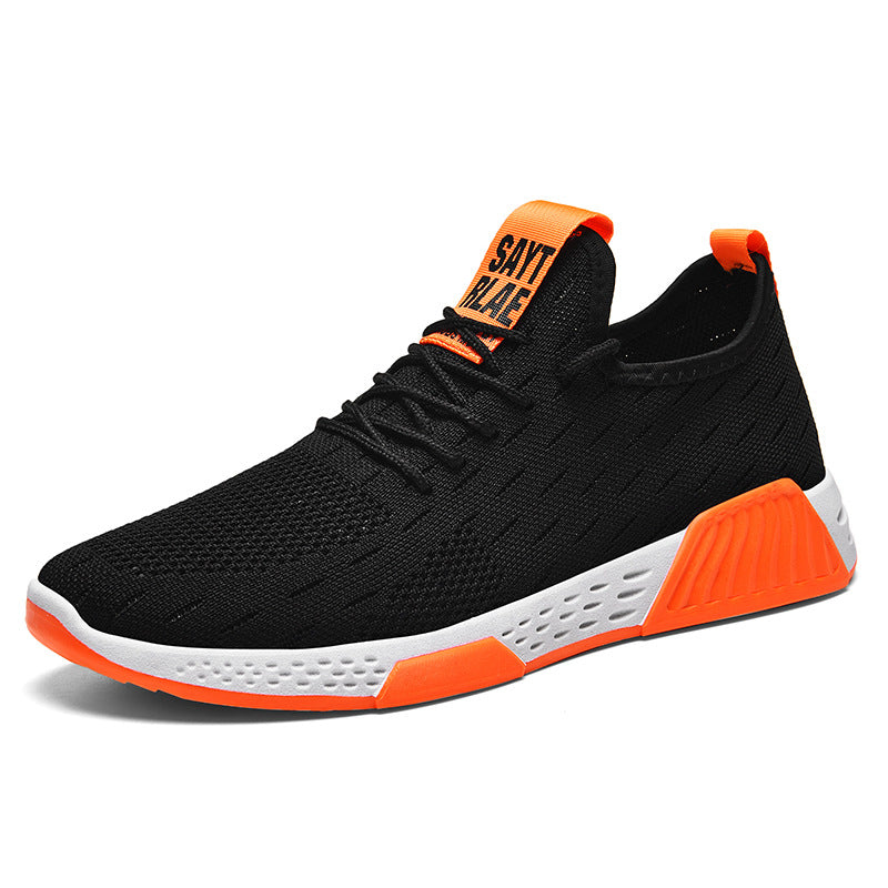 Breathable Flying Woven Running Sports Shoes for Men