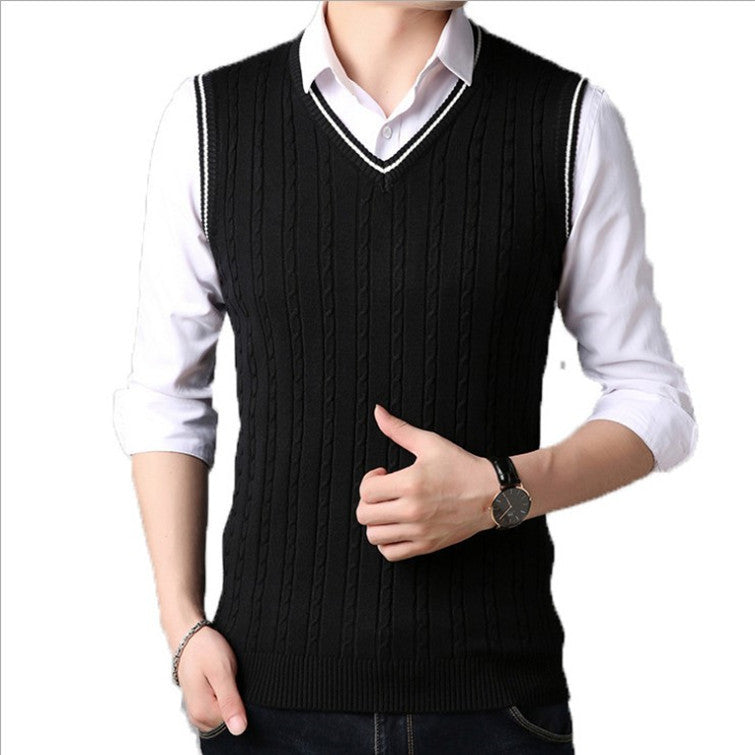 Casual V Neck Sweater For Men