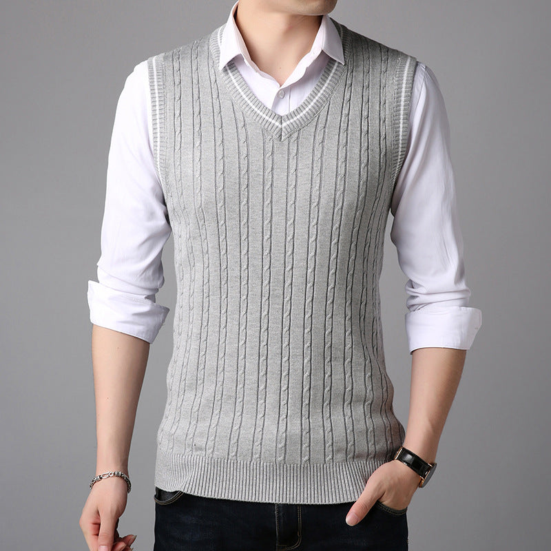 Casual V Neck Sweater For Men