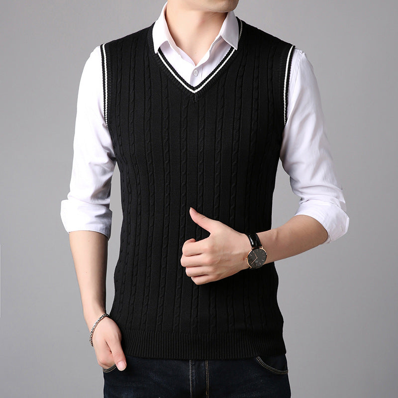 Casual V Neck Sweater For Men