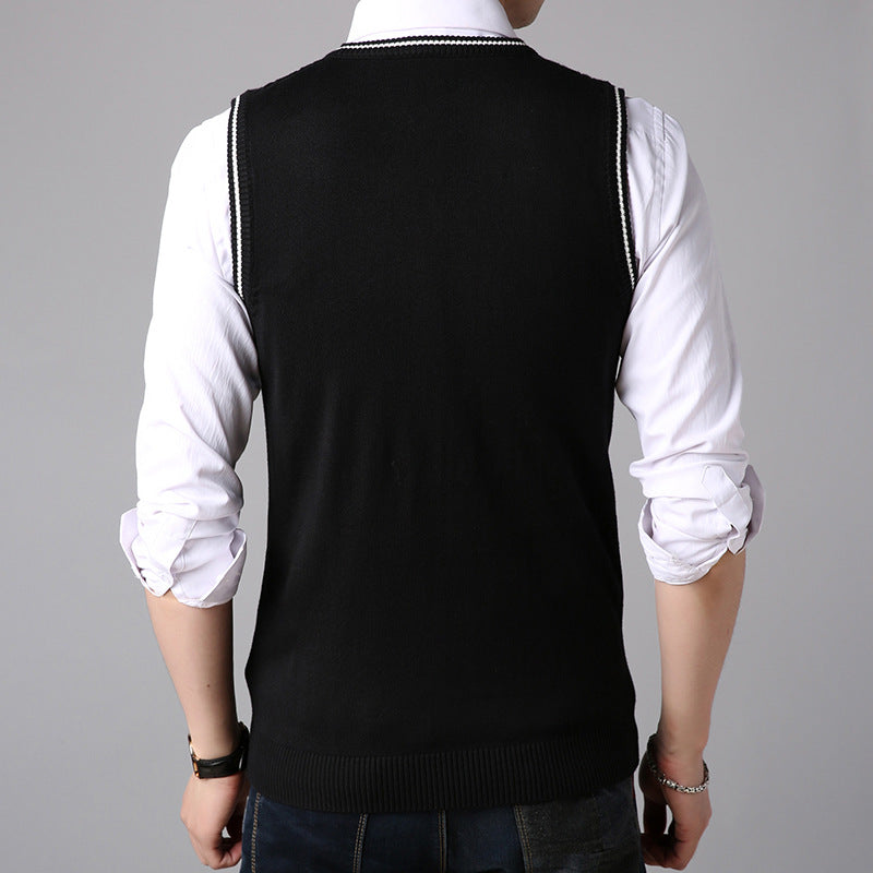 Casual V Neck Sweater For Men