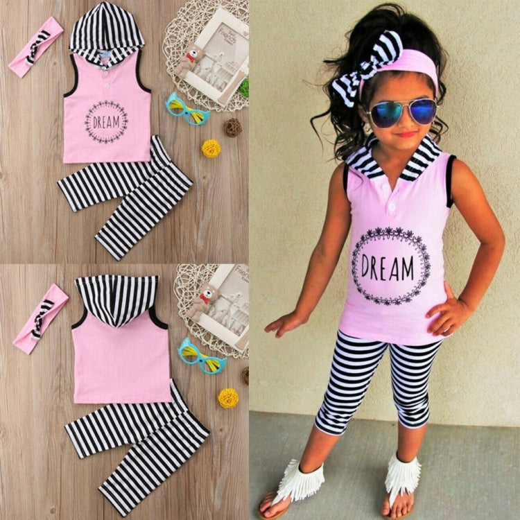 Striped Leggings Headband Outfit for baby girl