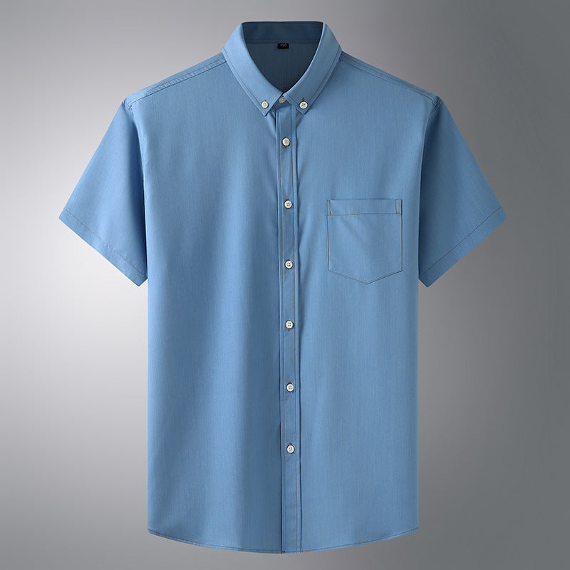 Imitation Denim Business Casual Shirt Men