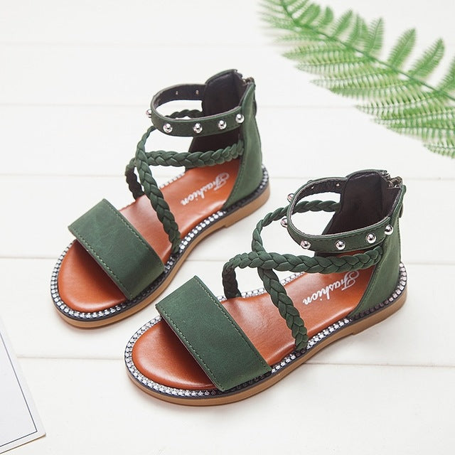 Leather Sandals for Baby Girls