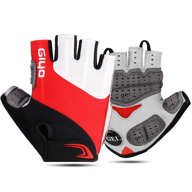 Bicycle Gloves Half Finger Outdoor Sports Gloves For Men Women Gel Pad Breathable Road Racing Riding Cycling Gloves