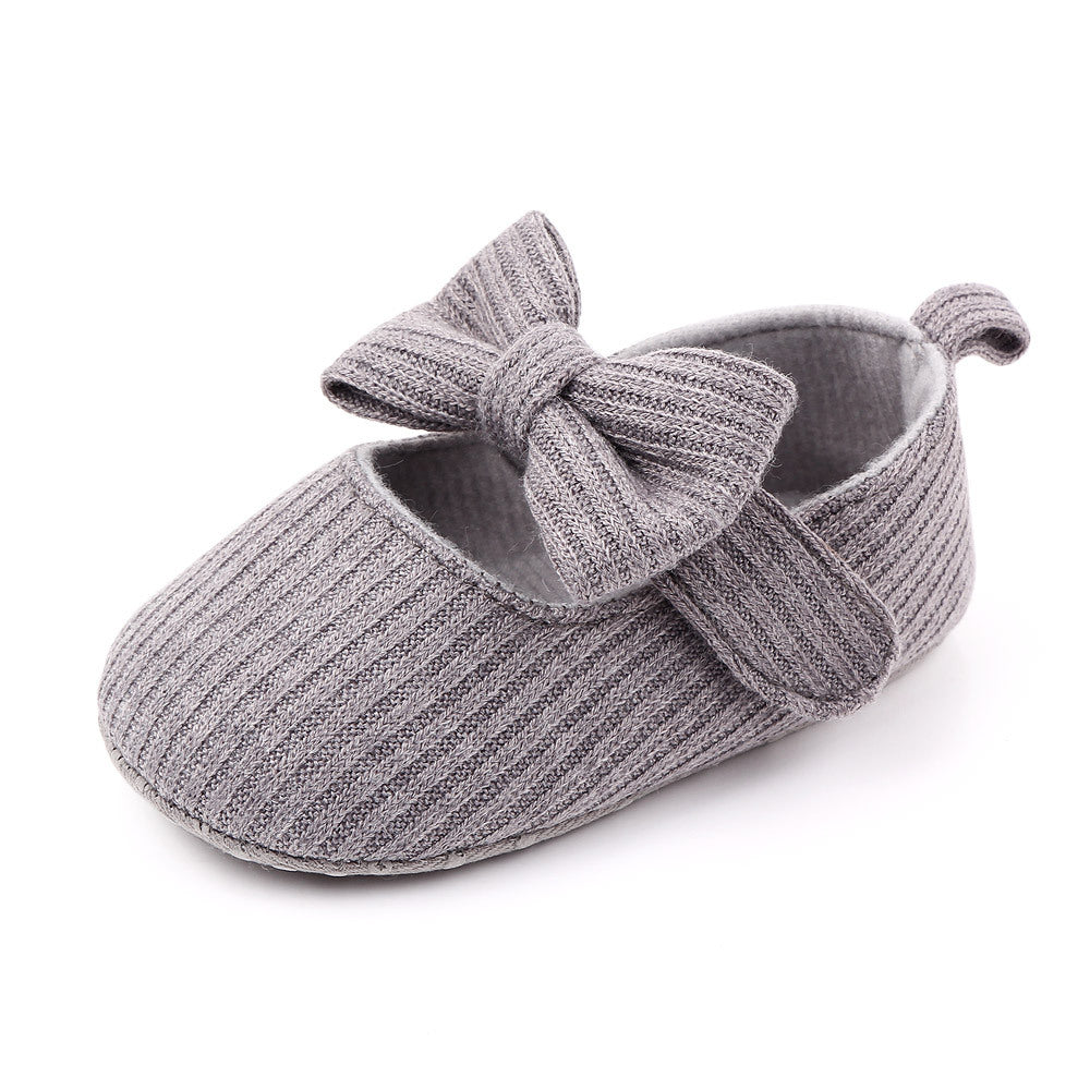 Woolen Knit  Moccasins Princess Shoes for girls