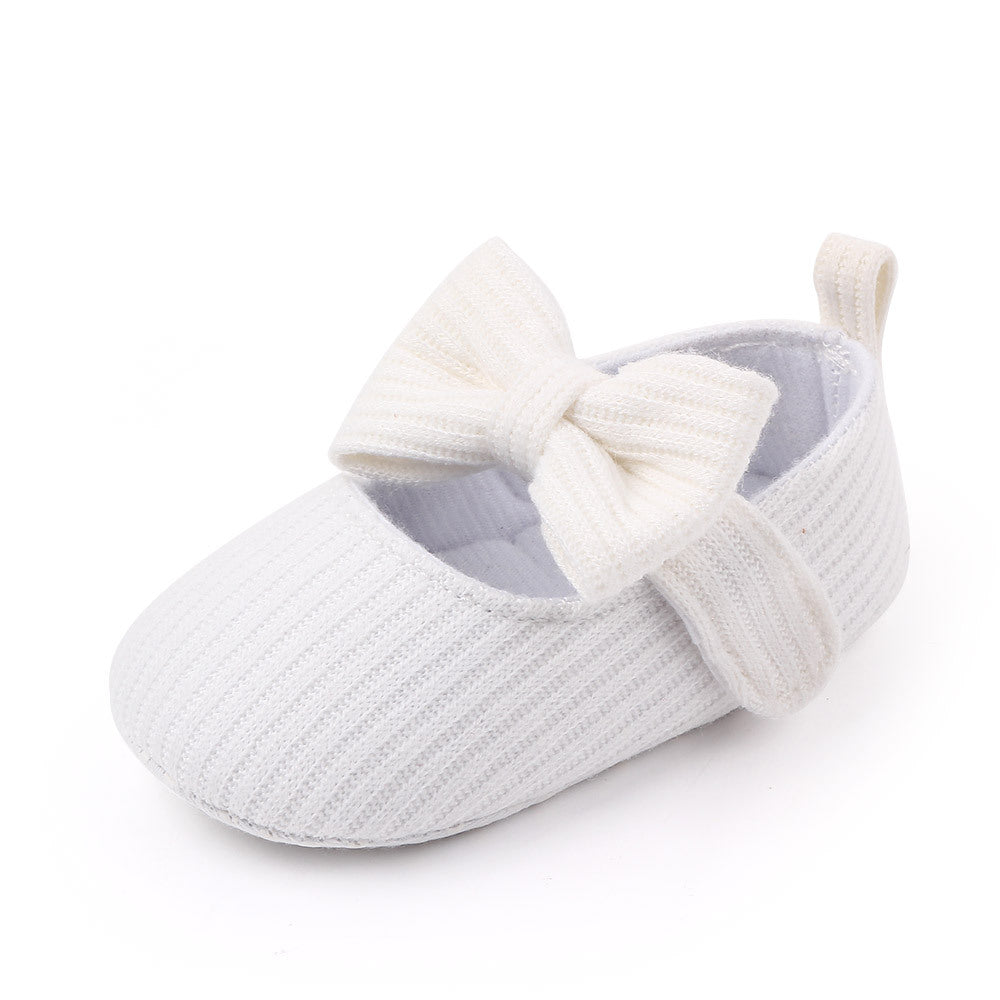 Woolen Knit  Moccasins Princess Shoes for girls