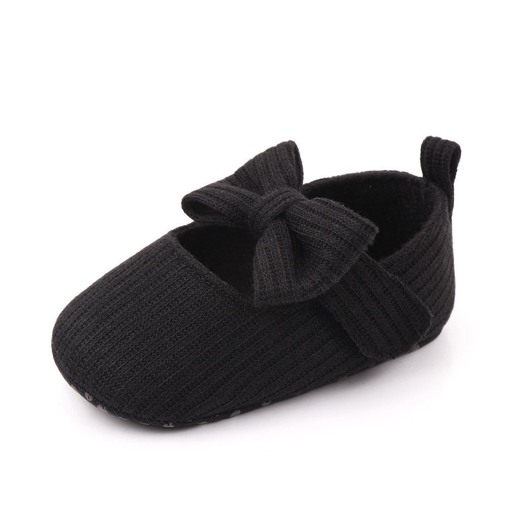 Woolen Knit  Moccasins Princess Shoes for girls