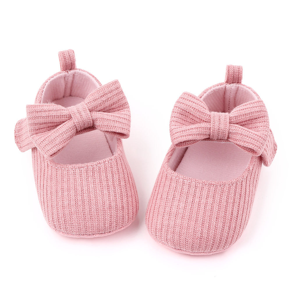 Woolen Knit  Moccasins Princess Shoes for girls