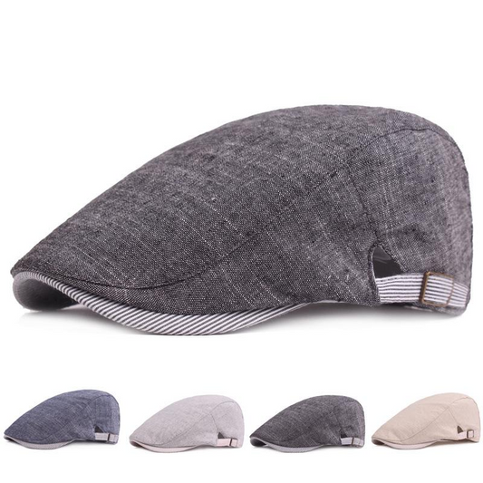 Men's Cotton And Linen Hat Spring And Summer Thin Breathable Cap