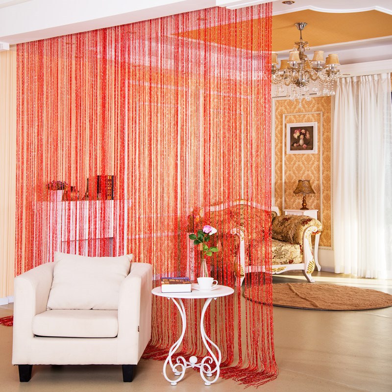 Door Curtain Dilver Thread Curtain Partition Curtain Hanging Curtain Window Screen