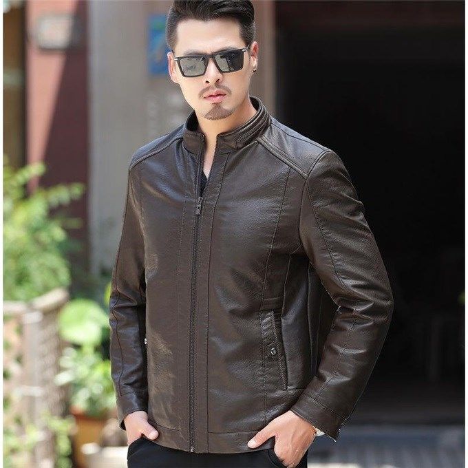 Oblique Zipper Winter Jacket For Men