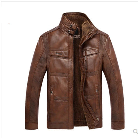 Oblique Zipper Winter Jacket For Men