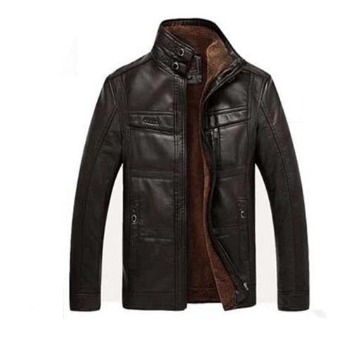 Oblique Zipper Winter Jacket For Men