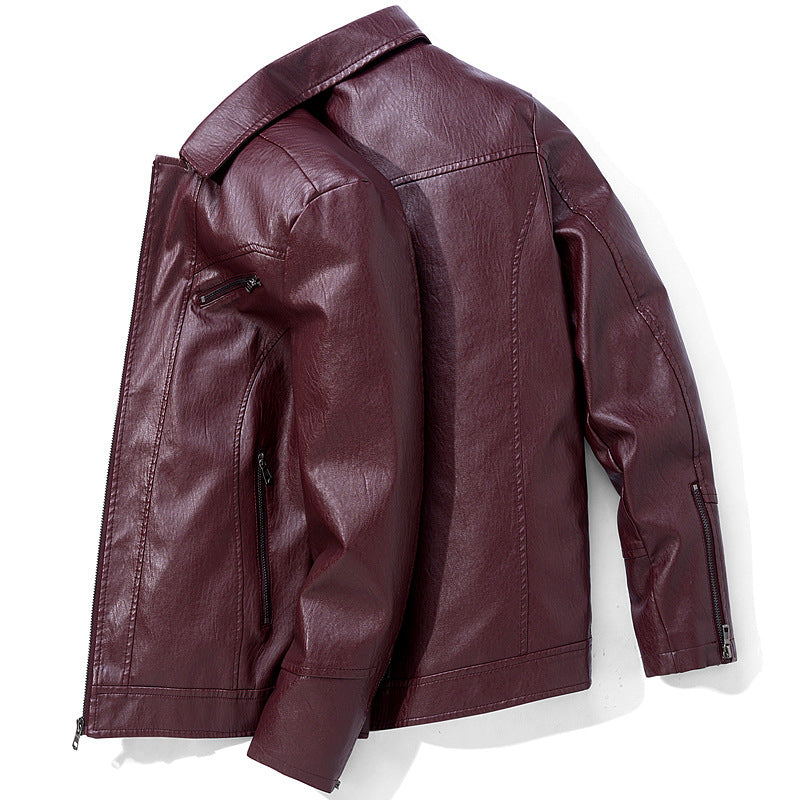 Leather Suits Thin Washable Jackets For Men