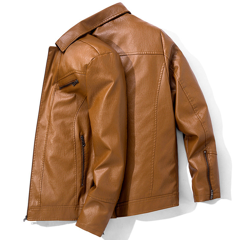 Leather Suits Thin Washable Jackets For Men