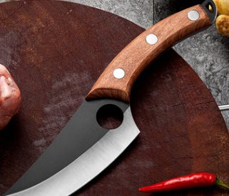 Kitchen Knife Meat Cleaver Slaughtering Butcher Knife Chopping Boning Knife Raw Fish Filleting Cooking Tool